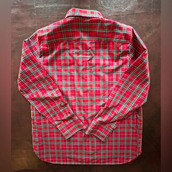 Lands’ End Red Plaid Tunic Shirt, size 12 - Picture 5 of 5